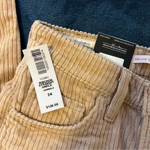 Levi’s Corduroy Ribcage Straight Ankle Jeans